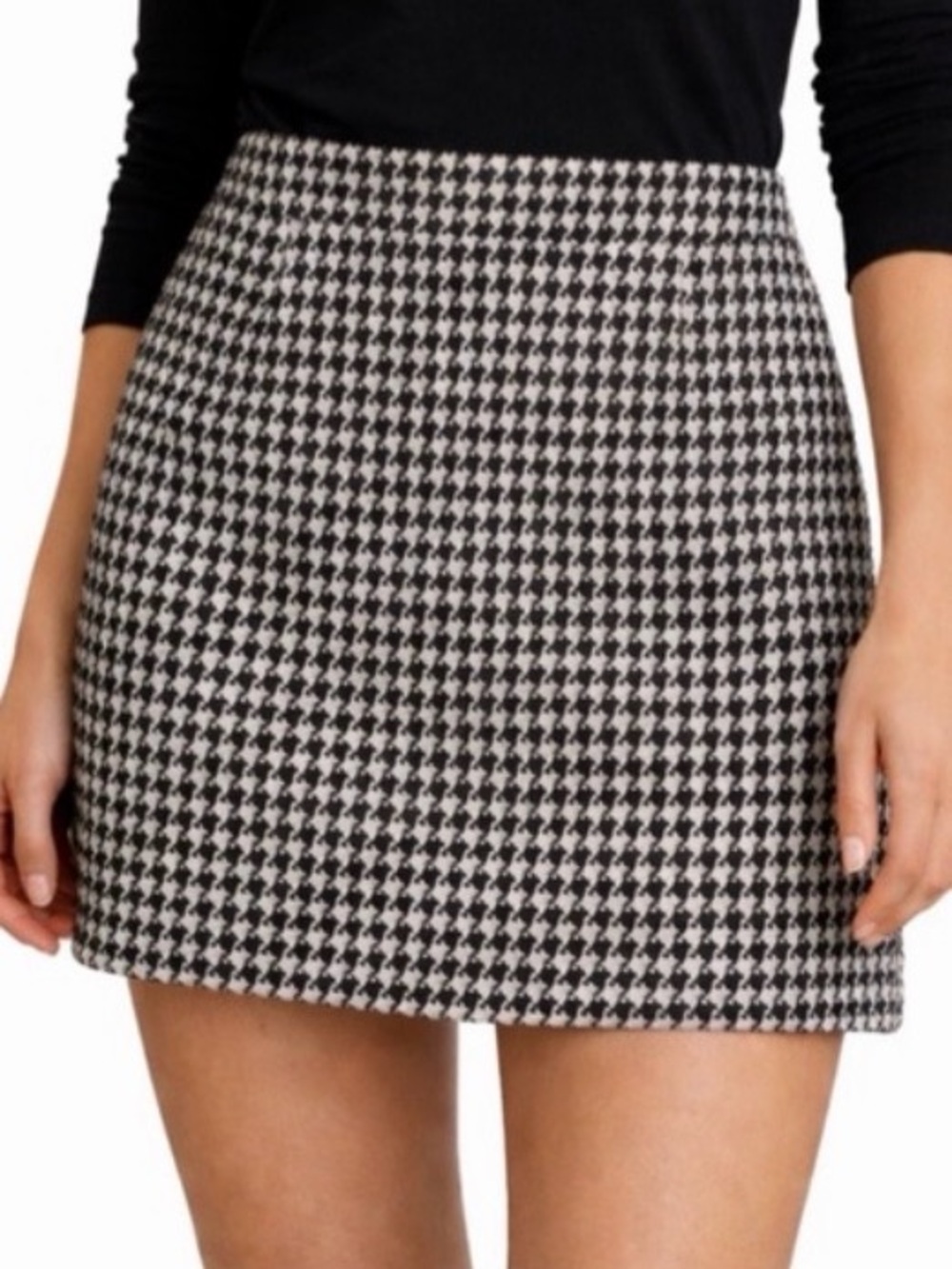 Banana Republic Houndstooth Mini Skirt 10P